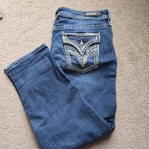 Vigoss Women's Blue Ankle Jeans